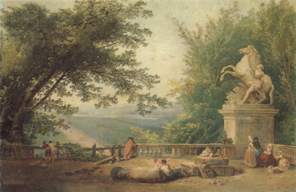 Terrace Ruins in a Park